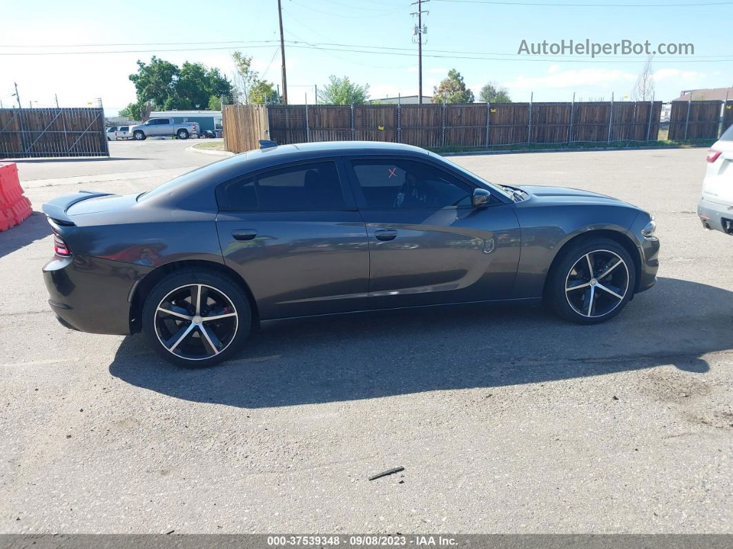 2016 Dodge Charger Sxt Gray vin: 2C3CDXJG3GH175200