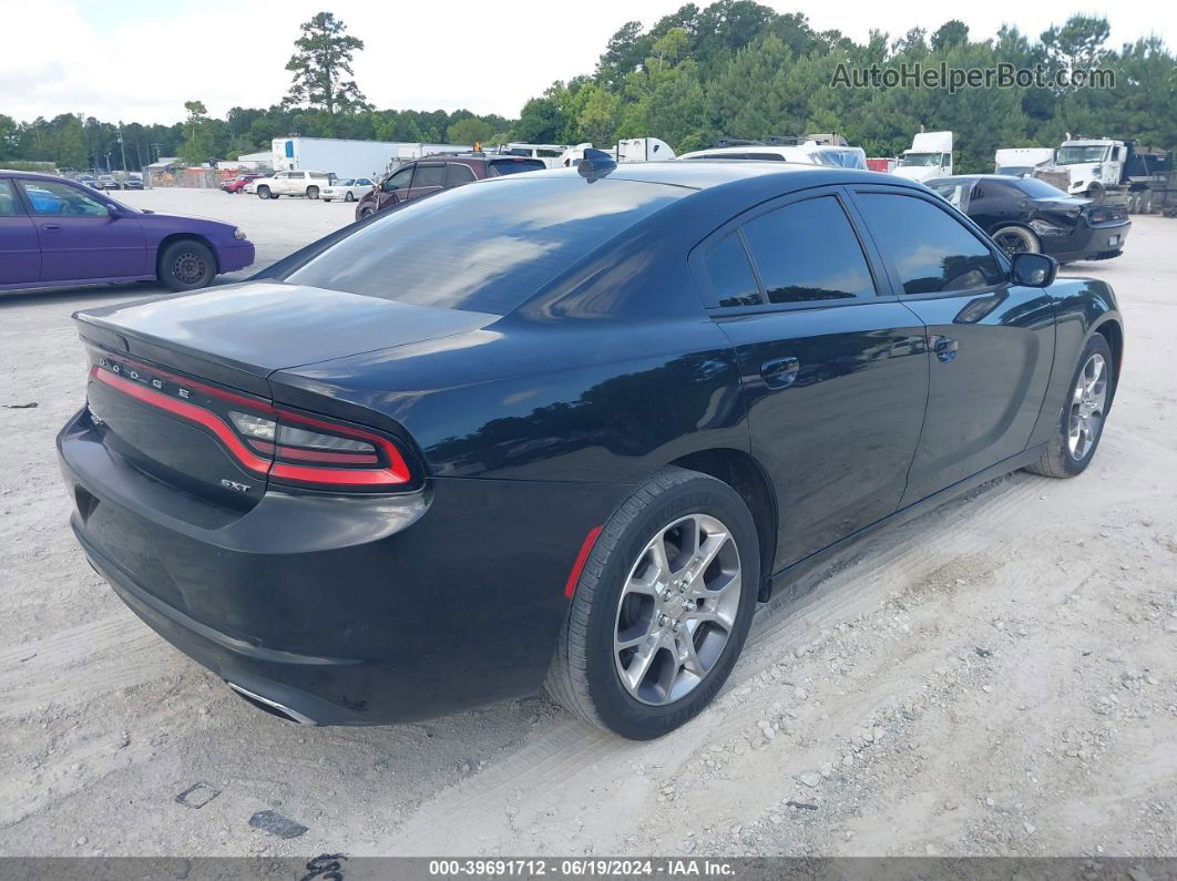 2016 Dodge Charger Sxt Black vin: 2C3CDXJG3GH242832