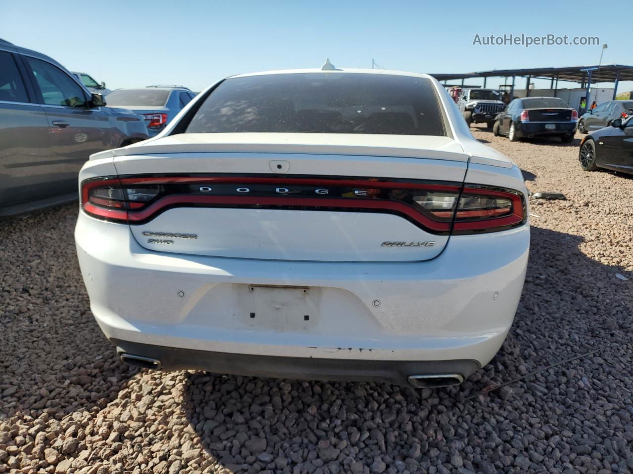 2016 Dodge Charger Sxt White vin: 2C3CDXJG3GH341683