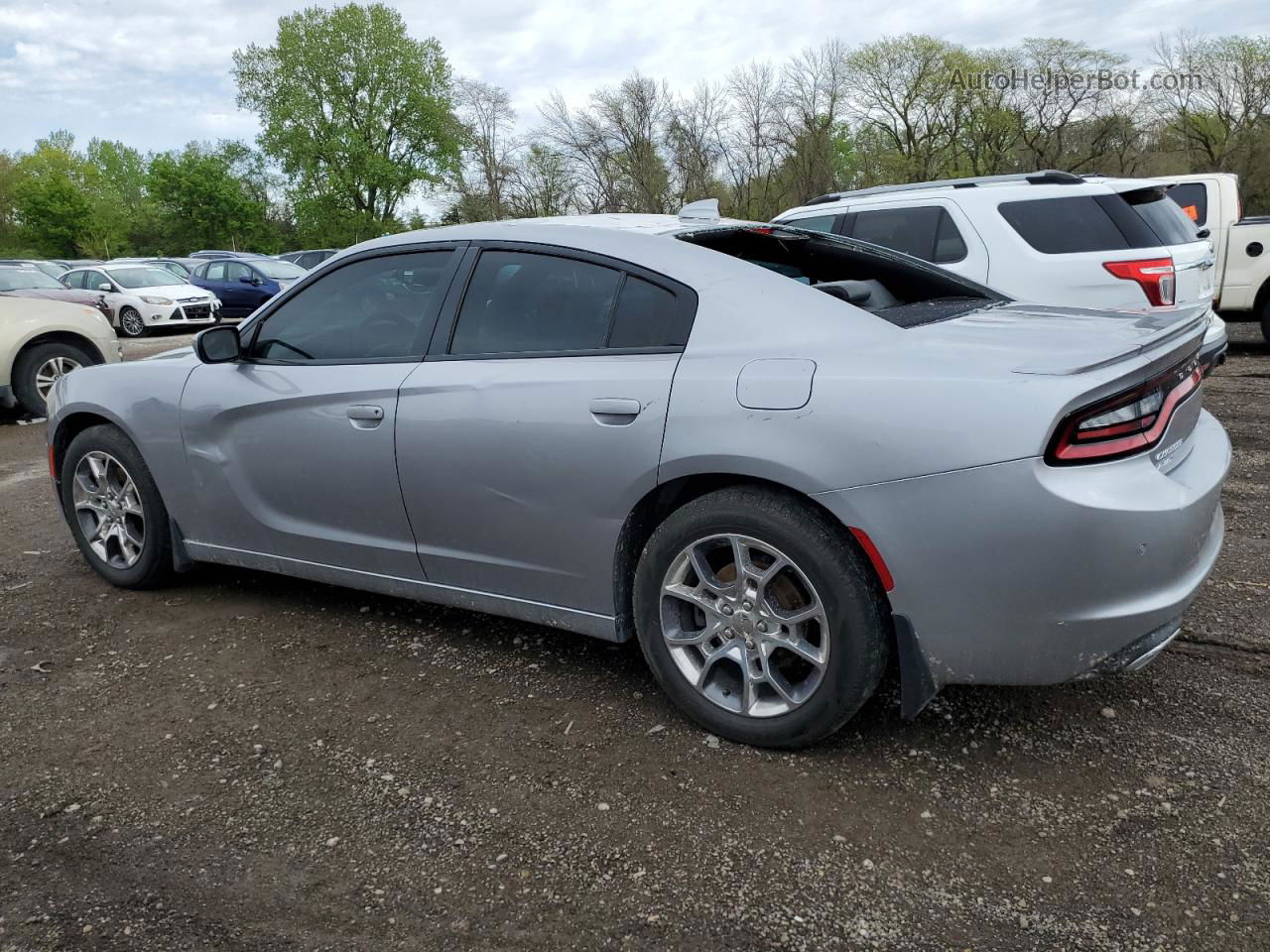 2016 Dodge Charger Sxt Gray vin: 2C3CDXJG3GH348116