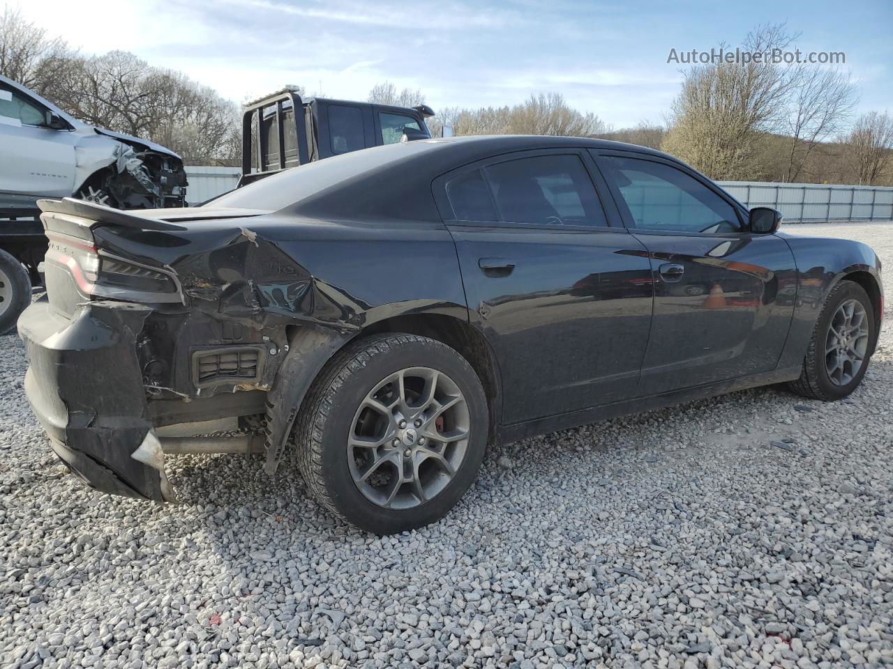 2017 Dodge Charger Sxt Черный vin: 2C3CDXJG3HH630581