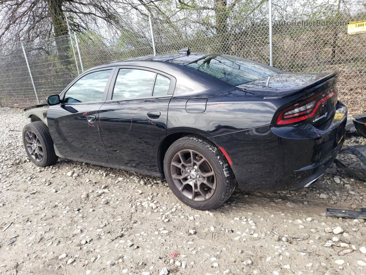 2018 Dodge Charger Gt Черный vin: 2C3CDXJG3JH189525