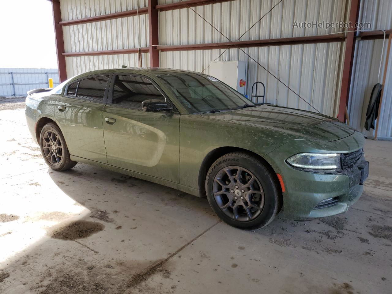 2018 Dodge Charger Gt Зеленый vin: 2C3CDXJG3JH198127