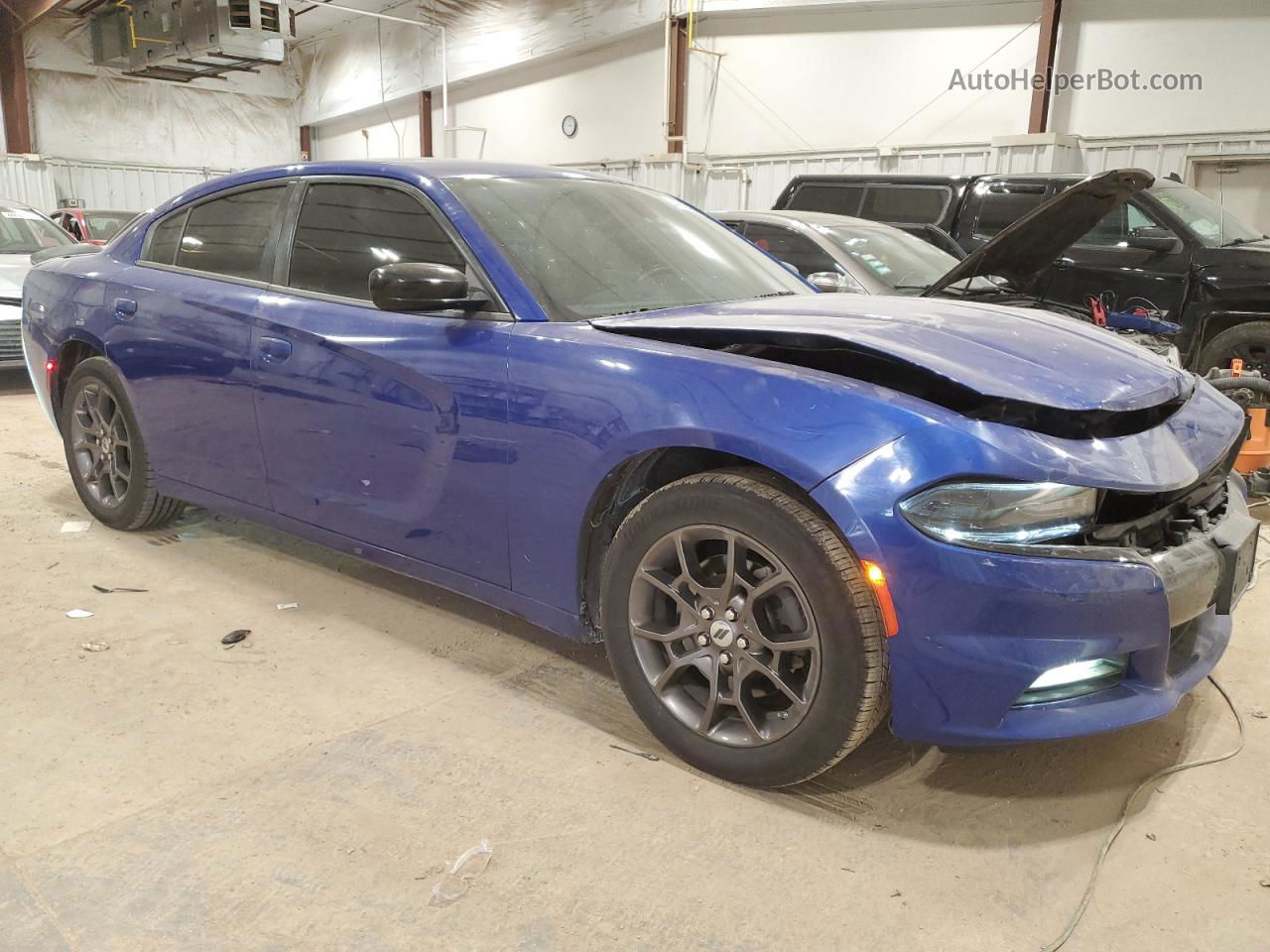 2018 Dodge Charger Gt Blue vin: 2C3CDXJG3JH230770