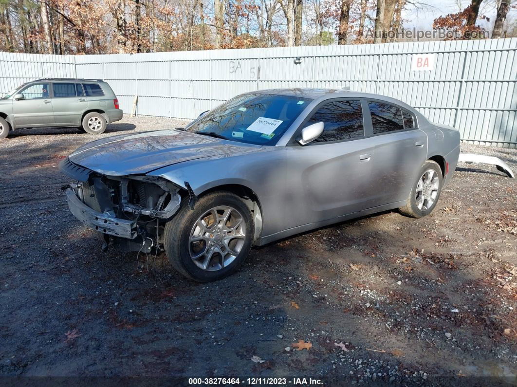 2016 Dodge Charger Sxt Silver vin: 2C3CDXJG4GH259767