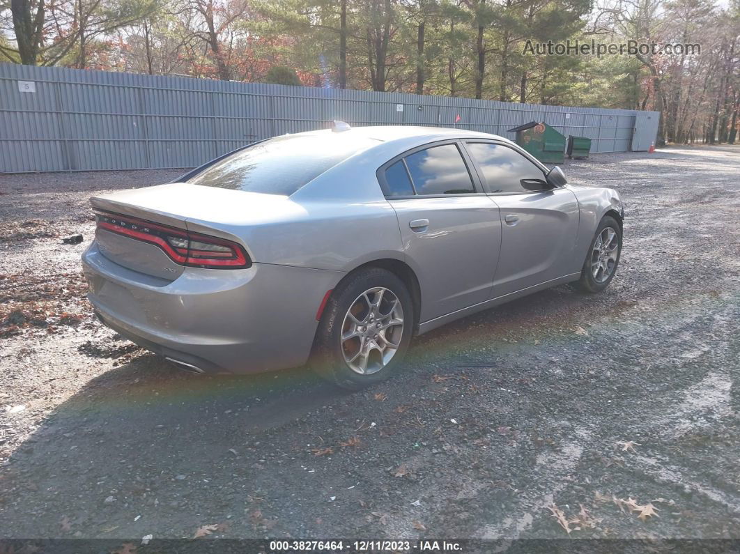 2016 Dodge Charger Sxt Silver vin: 2C3CDXJG4GH259767