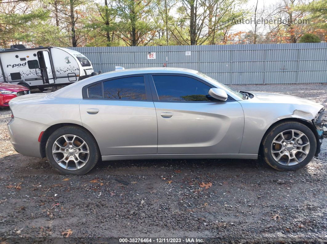 2016 Dodge Charger Sxt Silver vin: 2C3CDXJG4GH259767