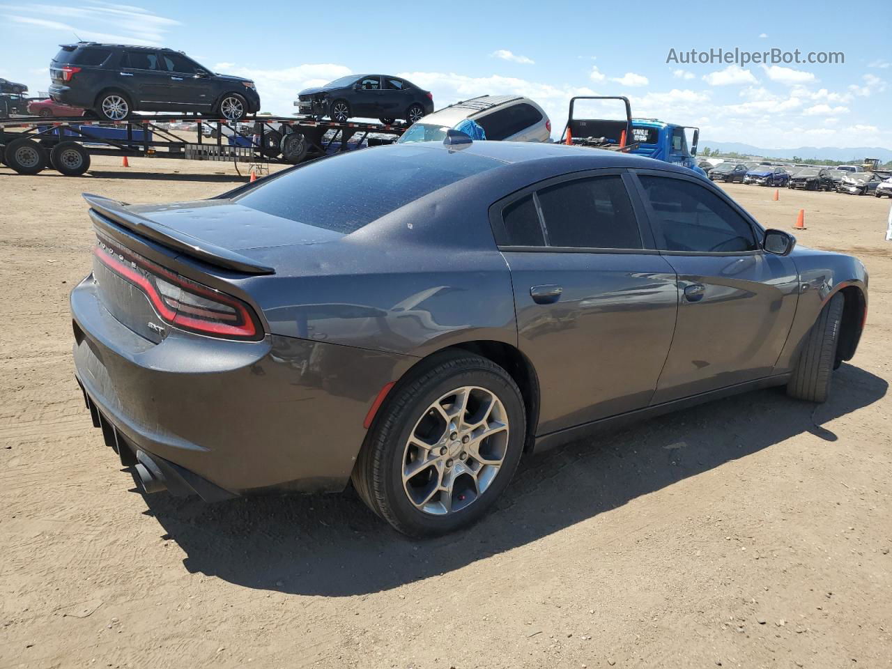 2016 Dodge Charger Sxt Gray vin: 2C3CDXJG4GH281882