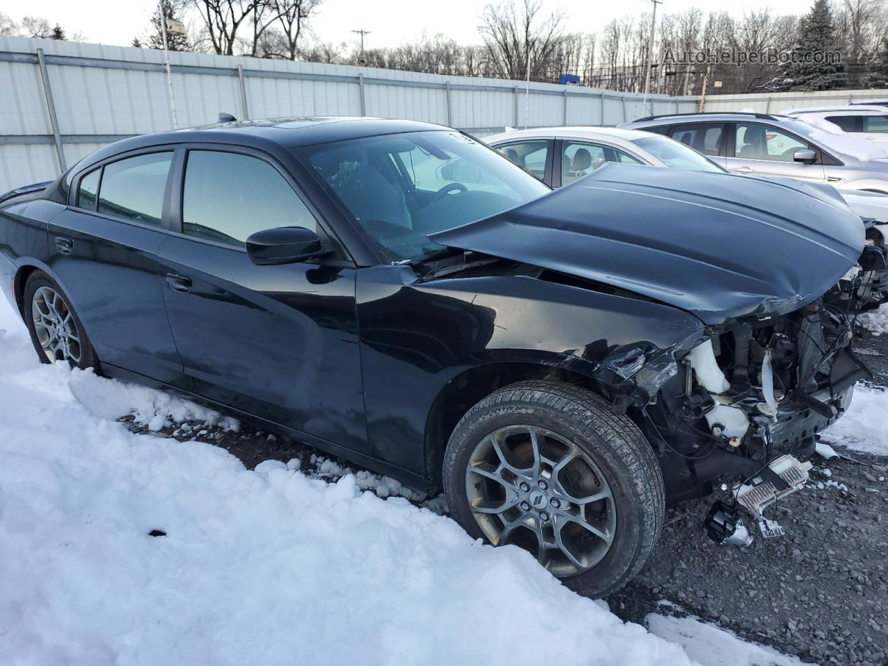 2017 Dodge Charger Sxt Black vin: 2C3CDXJG4HH644702