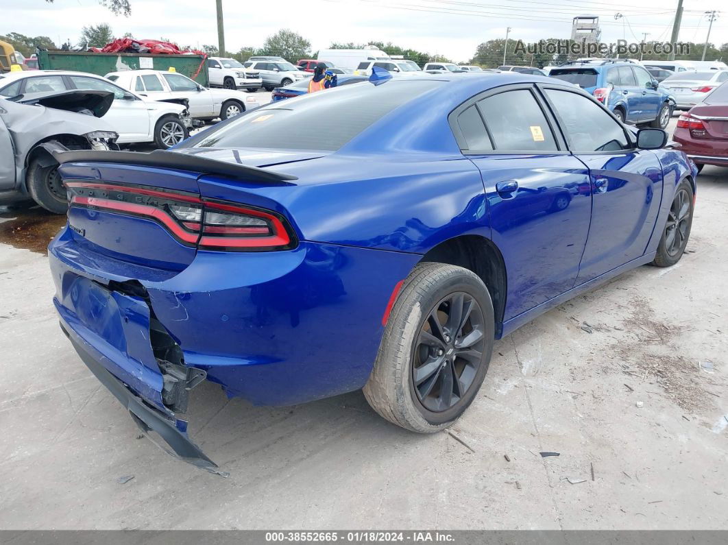 2021 Dodge Charger Sxt Awd Blue vin: 2C3CDXJG4MH512873