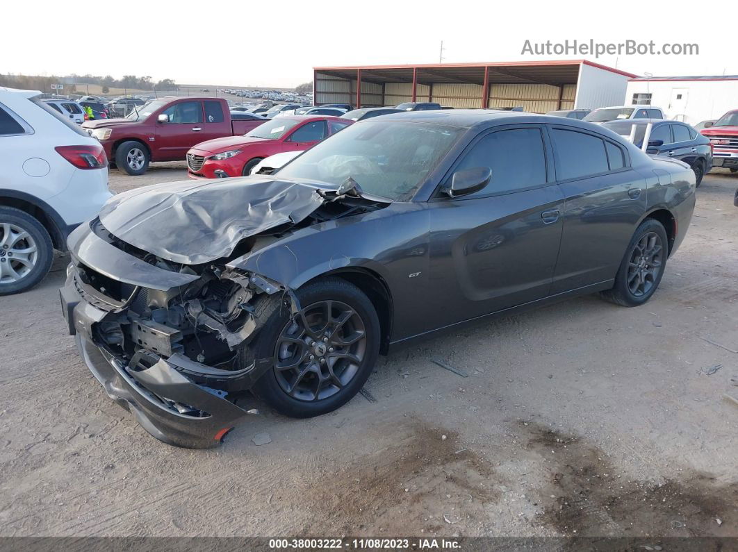 2018 Dodge Charger Gt Awd Gray vin: 2C3CDXJG5JH194886