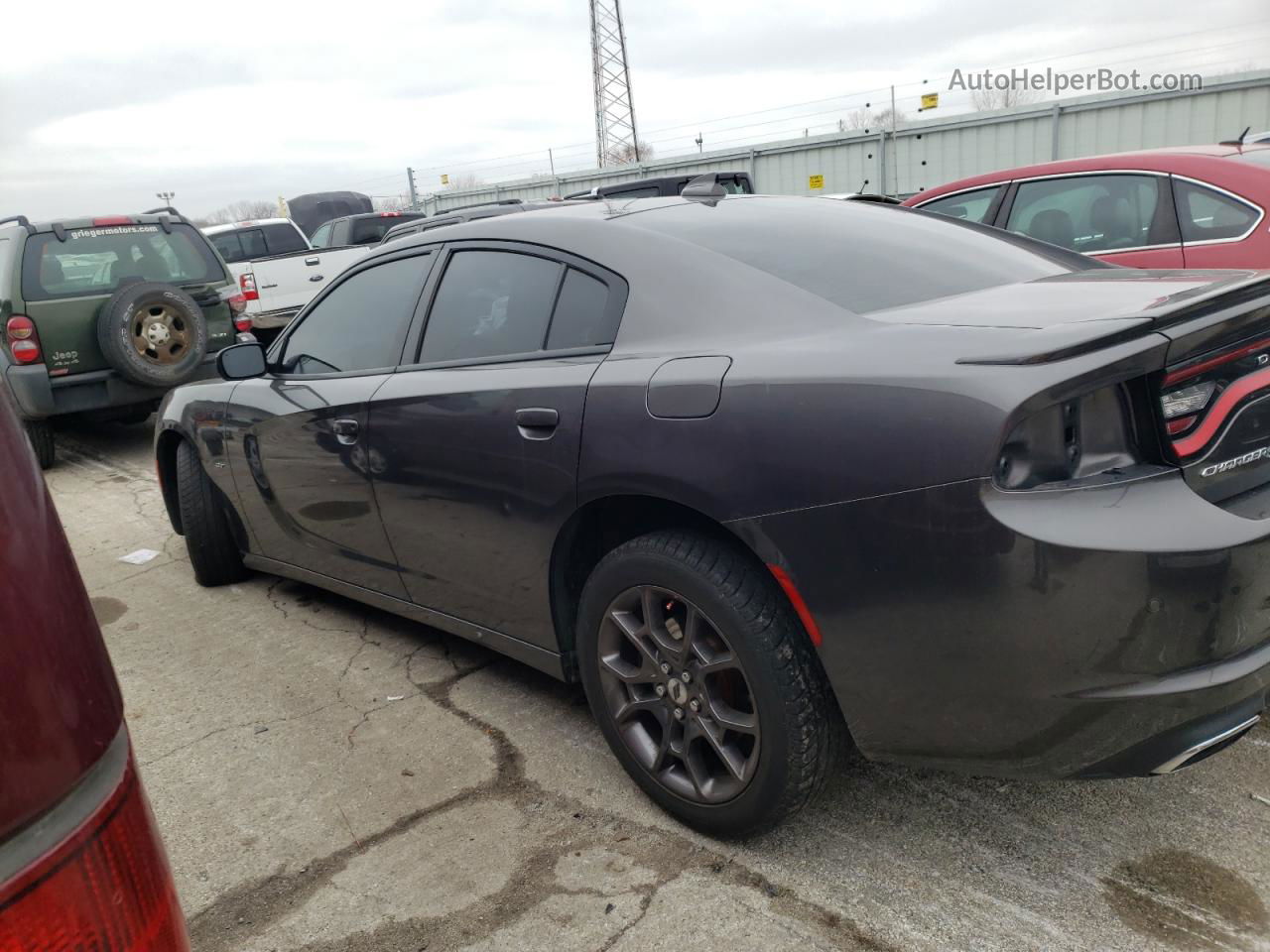 2018 Dodge Charger Gt Gray vin: 2C3CDXJG5JH292686