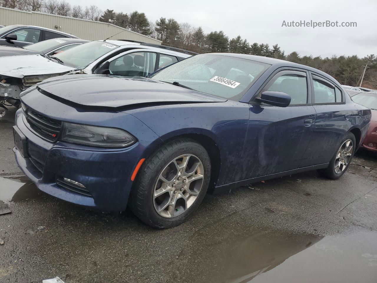 2016 Dodge Charger Sxt Blue vin: 2C3CDXJG6GH118778