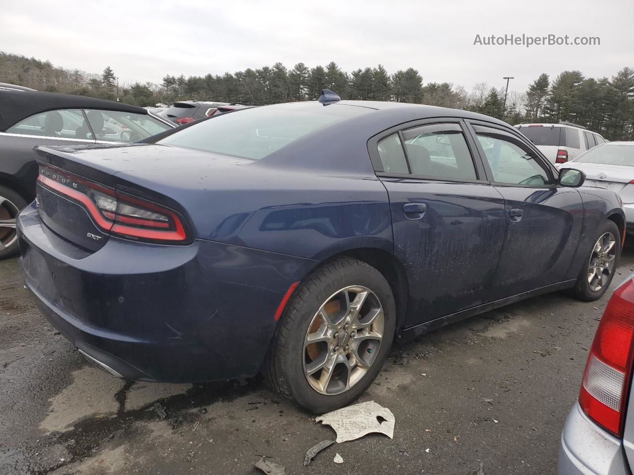 2016 Dodge Charger Sxt Blue vin: 2C3CDXJG6GH118778