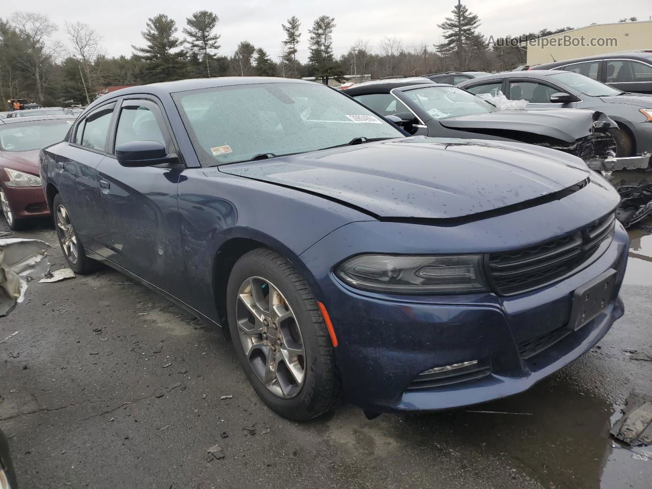 2016 Dodge Charger Sxt Blue vin: 2C3CDXJG6GH118778