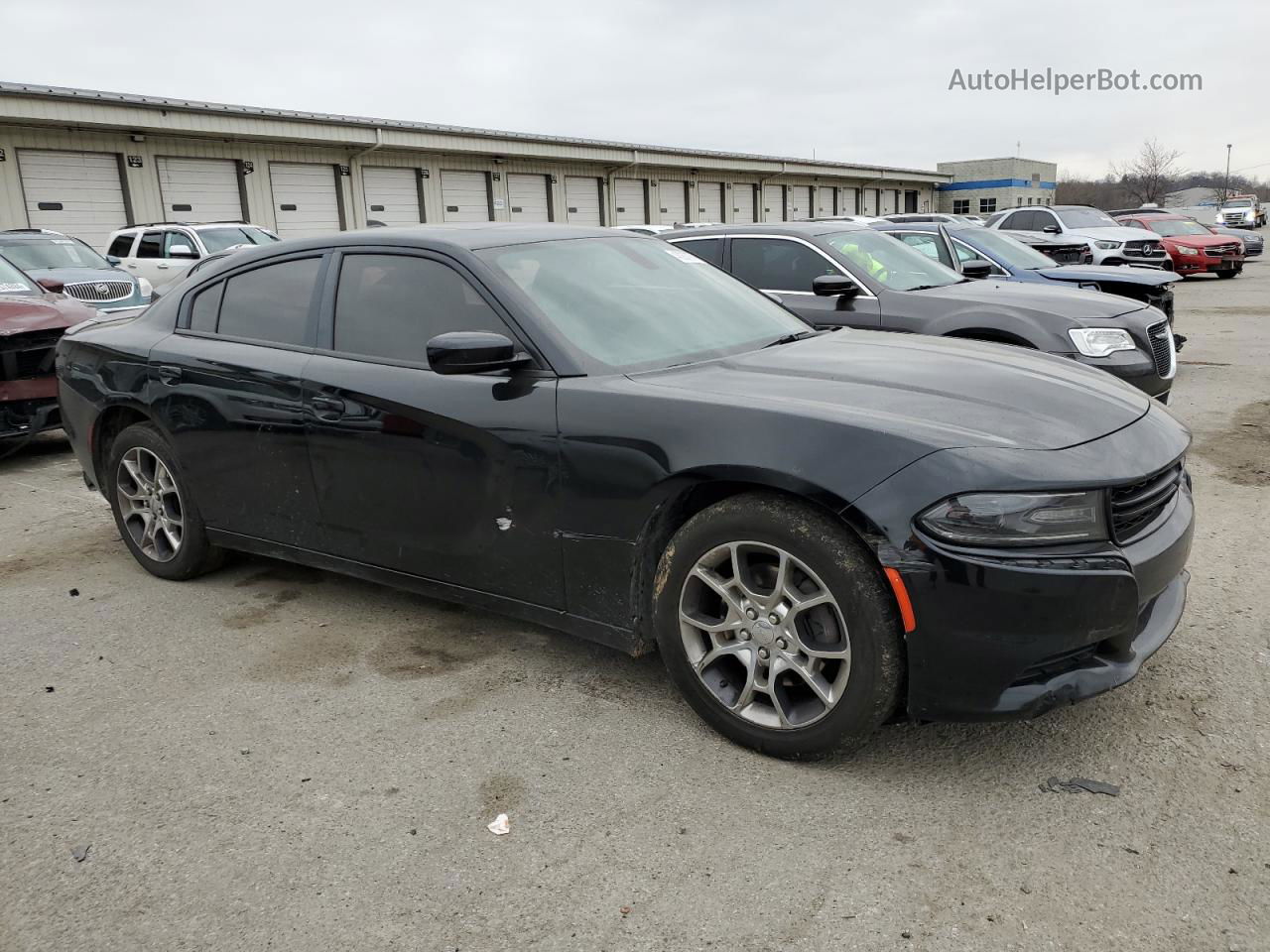 2016 Dodge Charger Sxt Black vin: 2C3CDXJG6GH286646