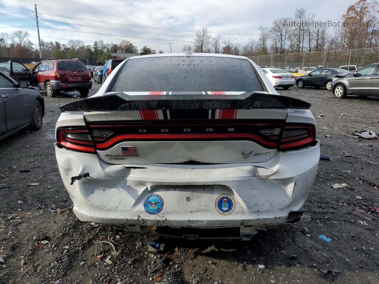 2016 Dodge Charger Sxt White vin: 2C3CDXJG6GH294293