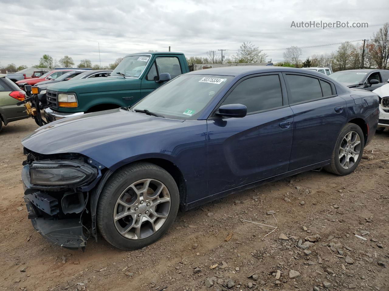 2016 Dodge Charger Sxt Blue vin: 2C3CDXJG6GH341158