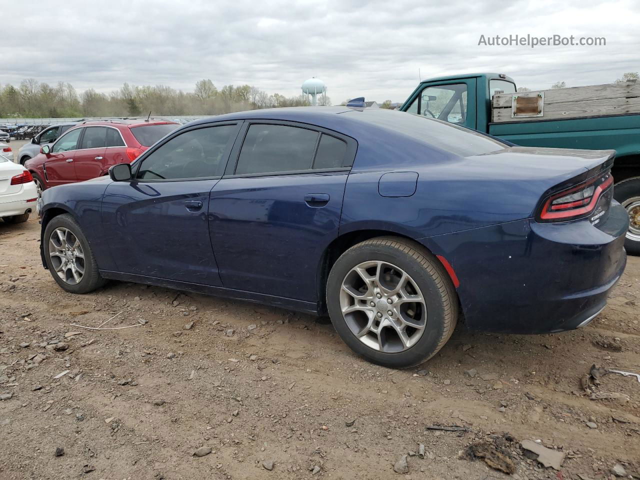 2016 Dodge Charger Sxt Синий vin: 2C3CDXJG6GH341158