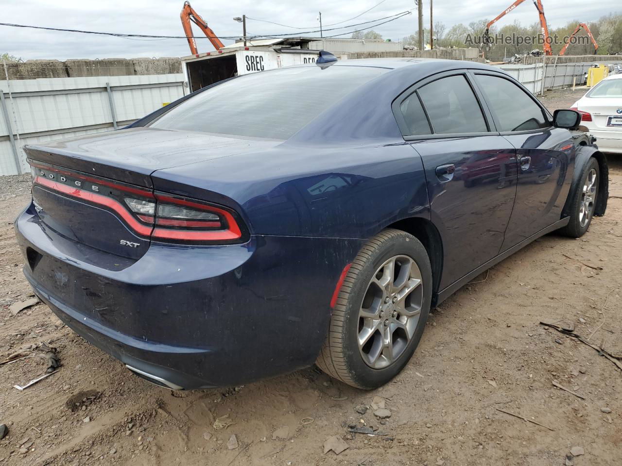 2016 Dodge Charger Sxt Синий vin: 2C3CDXJG6GH341158