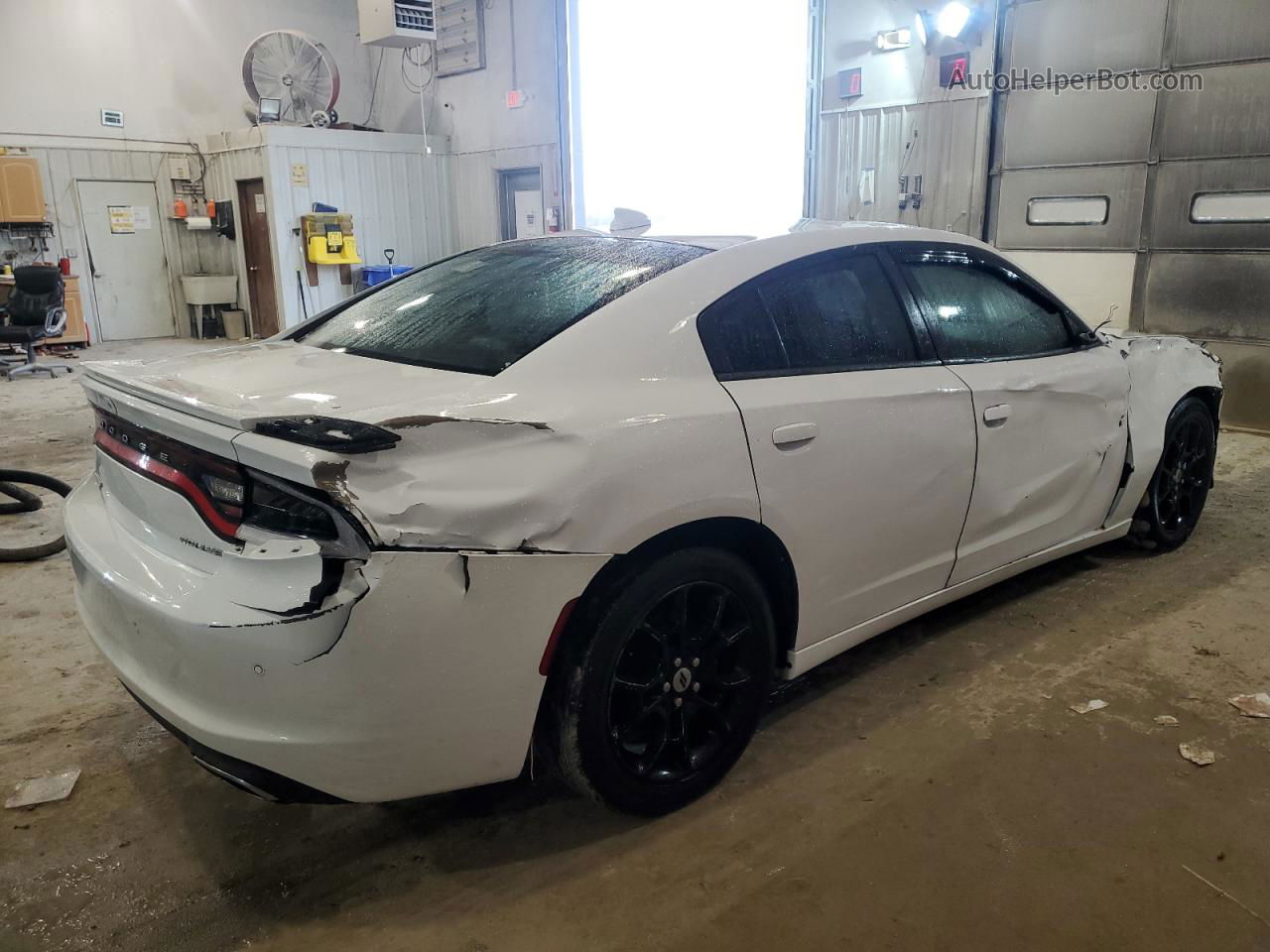 2017 Dodge Charger Sxt White vin: 2C3CDXJG6HH513156