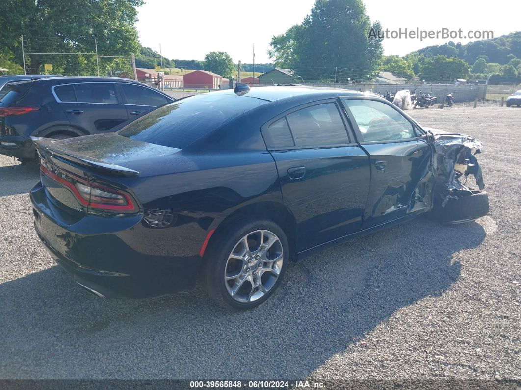 2017 Dodge Charger Sxt Awd Black vin: 2C3CDXJG6HH521399