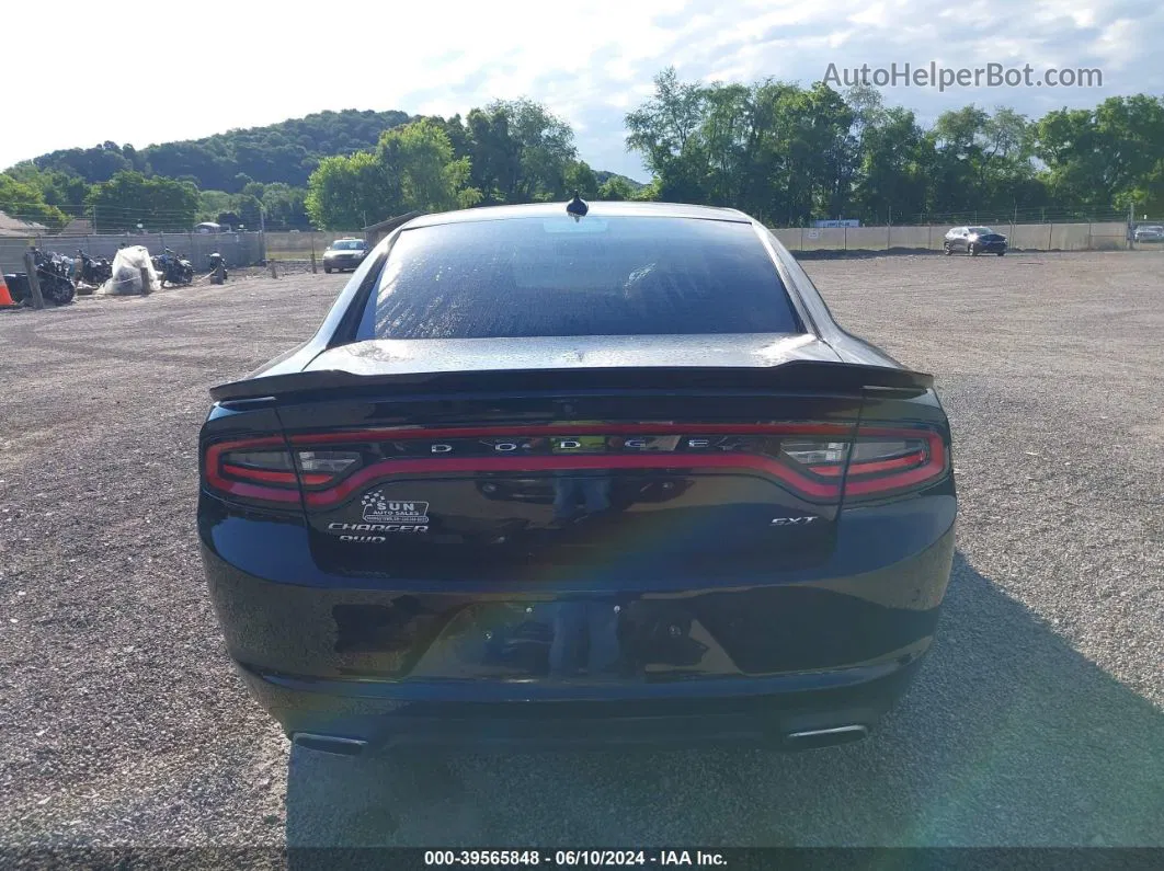 2017 Dodge Charger Sxt Awd Black vin: 2C3CDXJG6HH521399