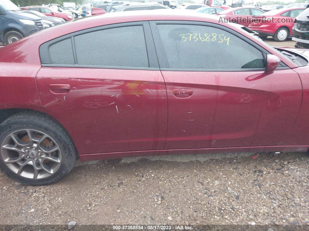 2017 Dodge Charger Sxt Awd Maroon vin: 2C3CDXJG6HH557657