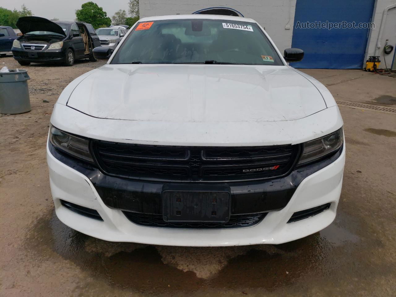 2017 Dodge Charger Sxt White vin: 2C3CDXJG6HH645334