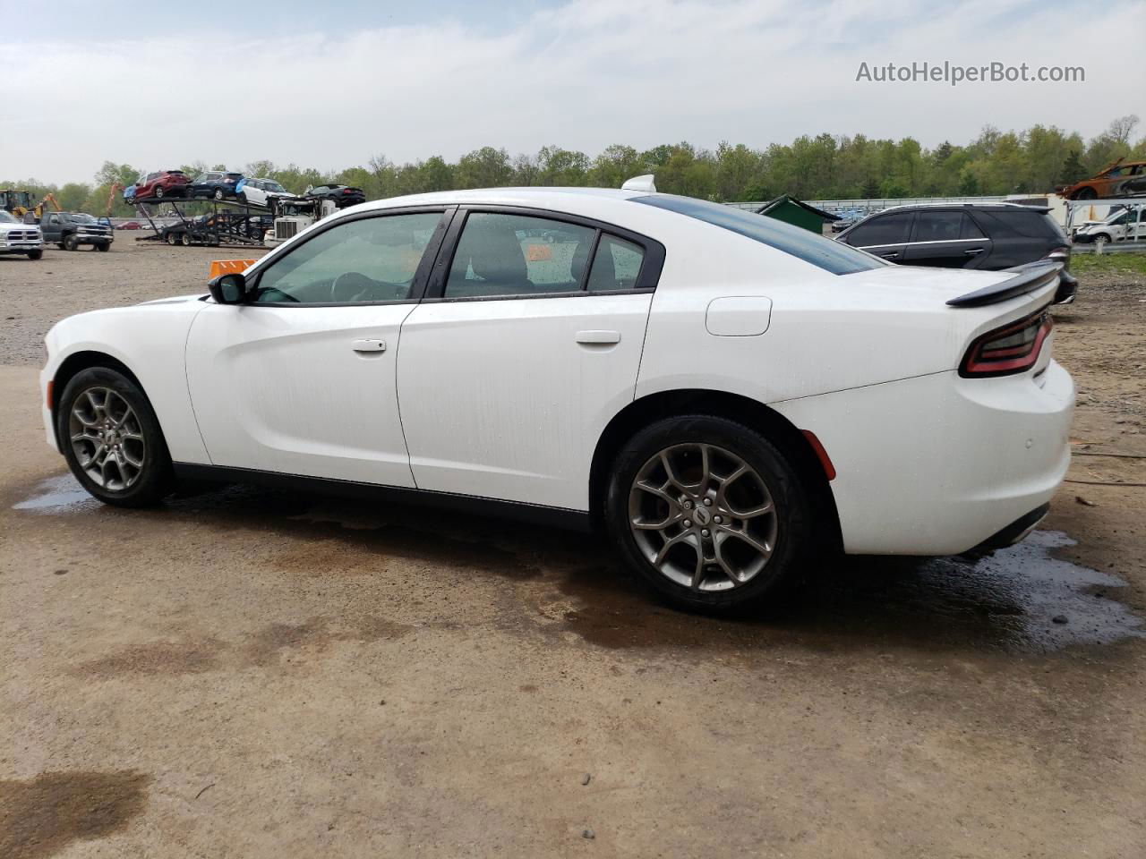 2017 Dodge Charger Sxt White vin: 2C3CDXJG6HH645334