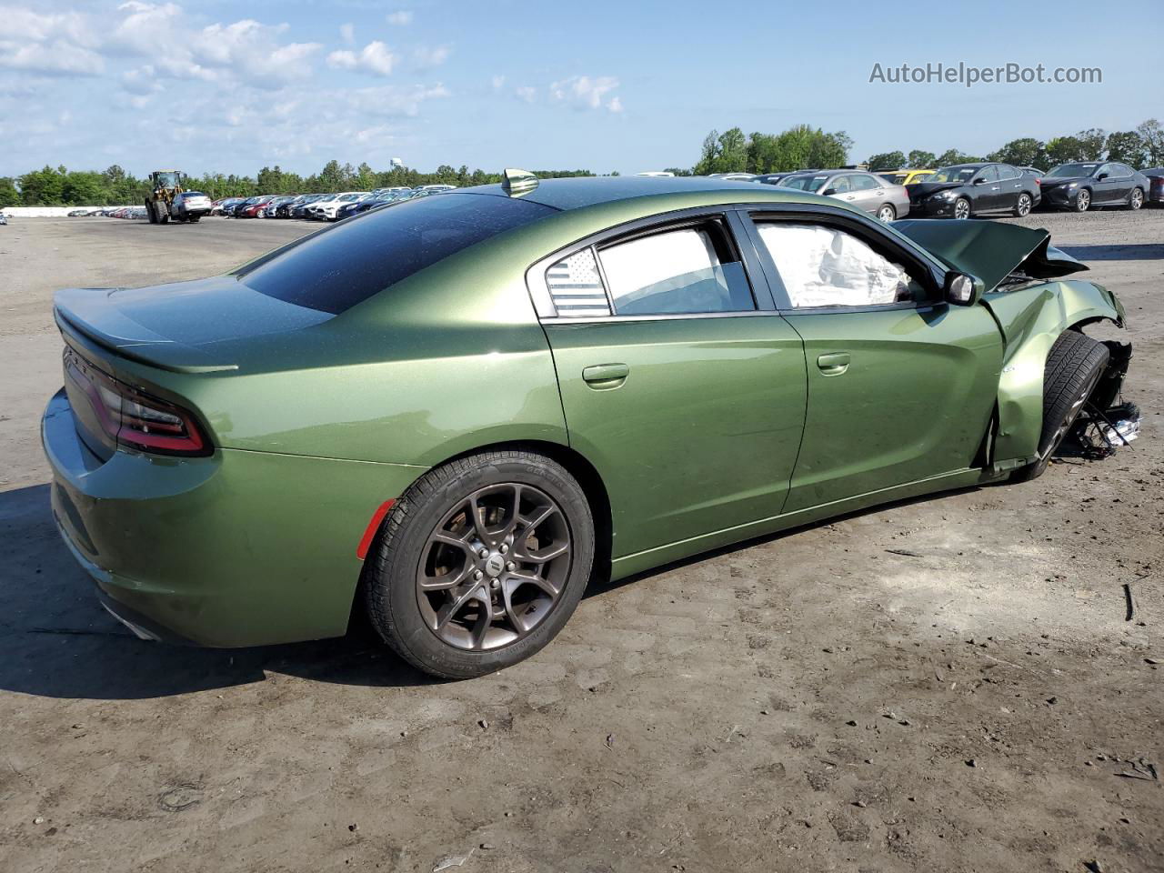 2018 Dodge Charger Gt Green vin: 2C3CDXJG6JH190037