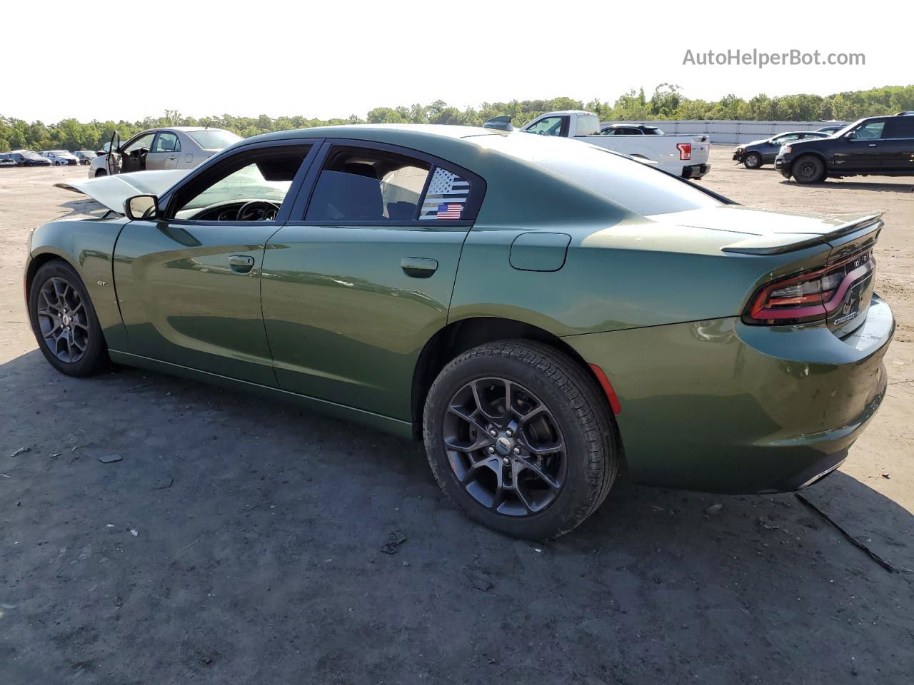 2018 Dodge Charger Gt Green vin: 2C3CDXJG6JH190037