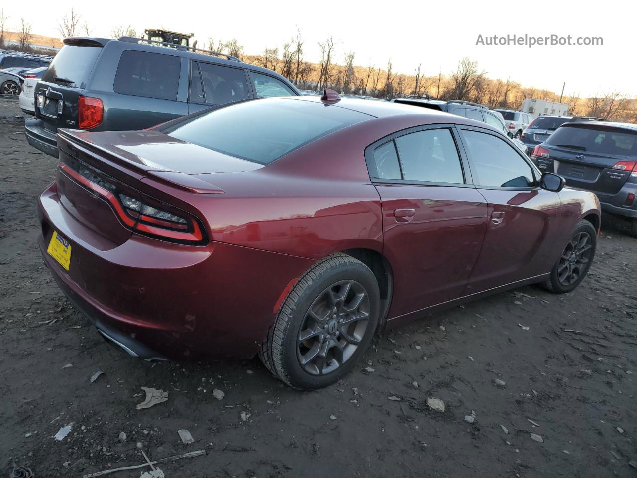 2018 Dodge Charger Gt Red vin: 2C3CDXJG6JH277761