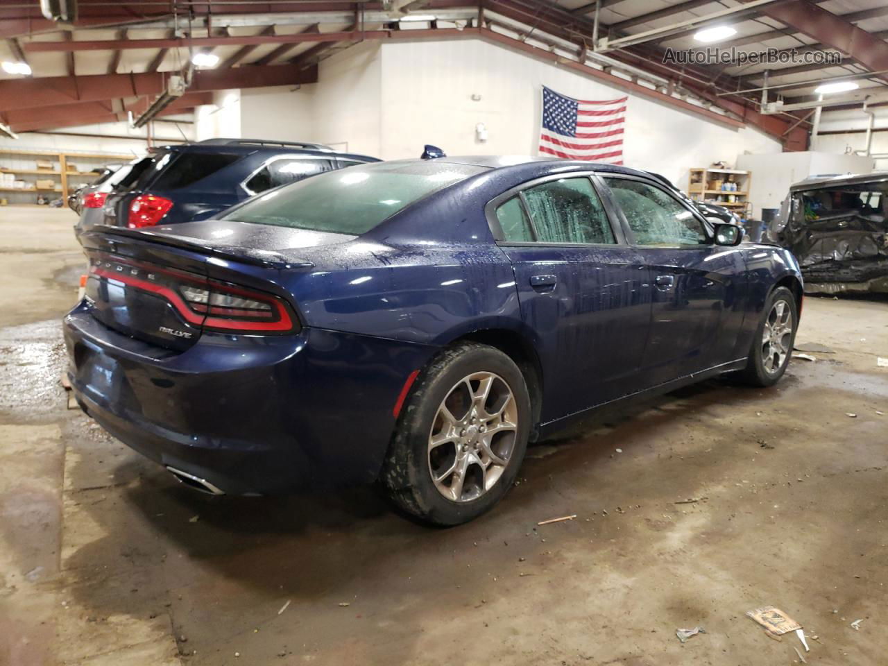 2016 Dodge Charger Sxt Blue vin: 2C3CDXJG7GH188869