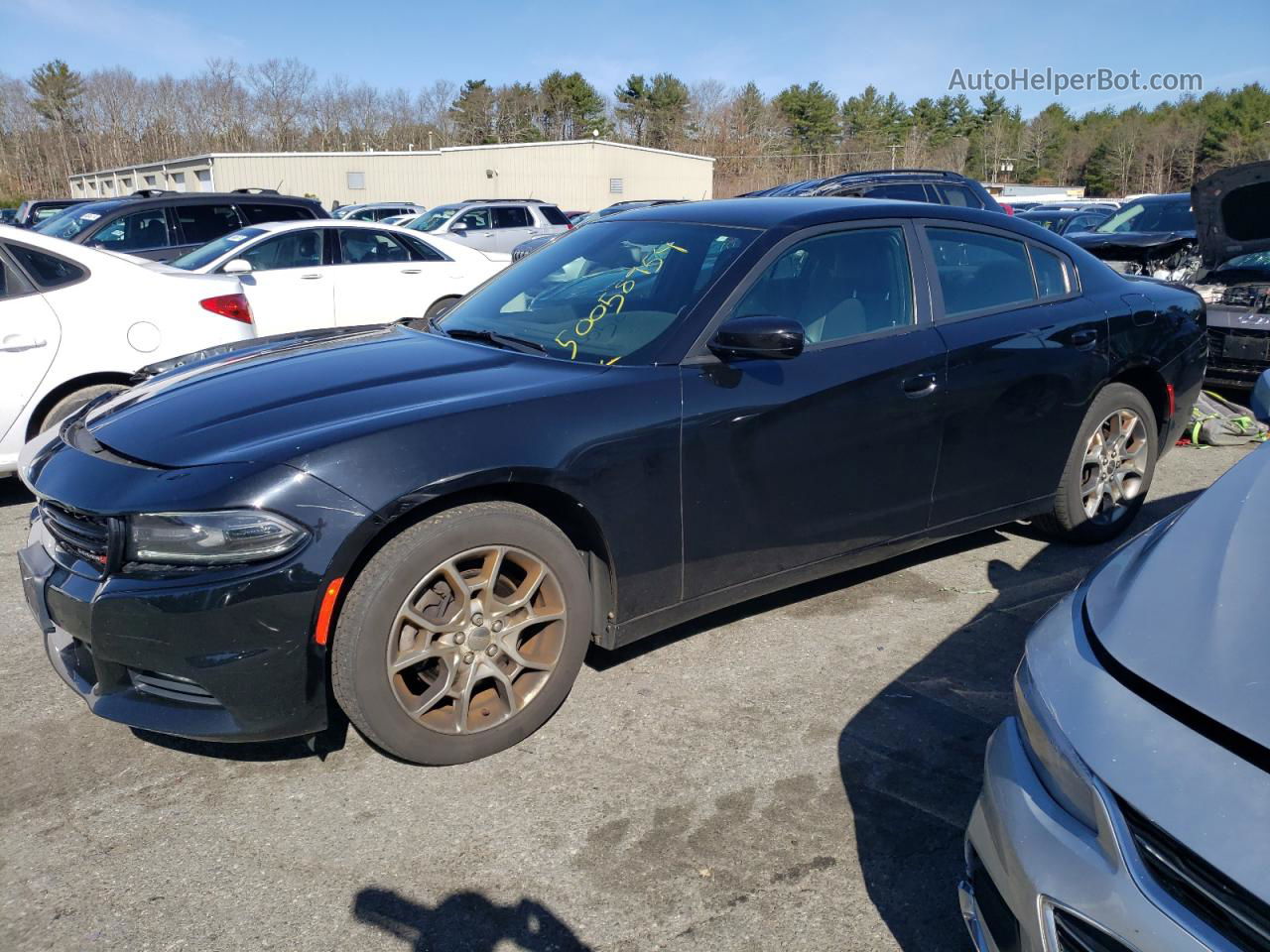 2016 Dodge Charger Sxt Black vin: 2C3CDXJG7GH324336