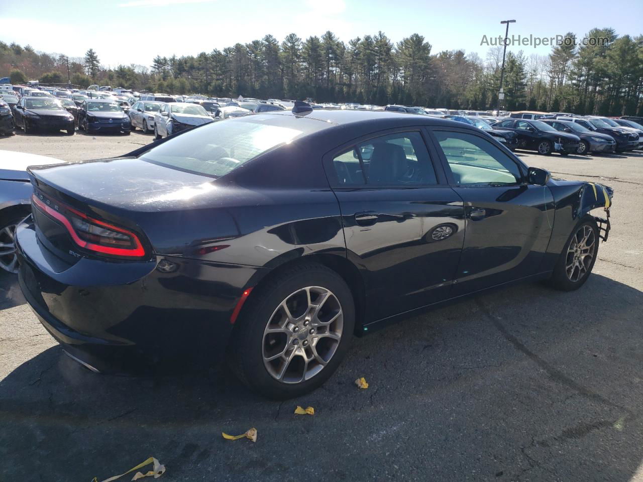 2016 Dodge Charger Sxt Black vin: 2C3CDXJG7GH324336