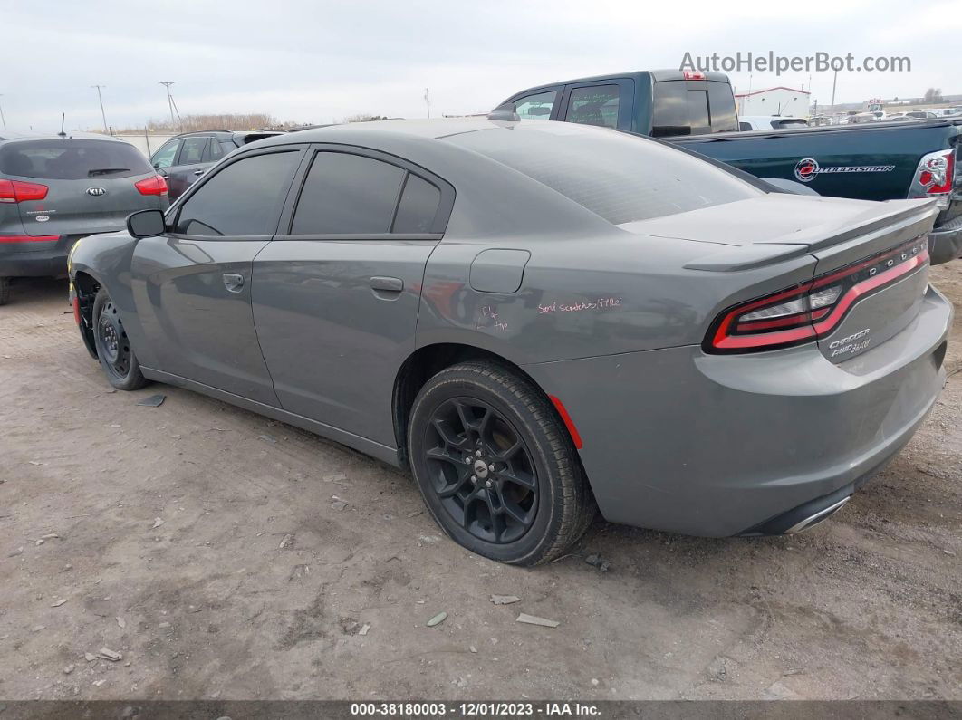 2017 Dodge Charger Sxt Awd Gray vin: 2C3CDXJG7HH516096