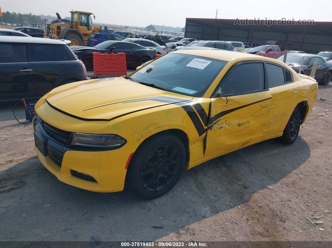 2017 Dodge Charger Sxt Желтый vin: 2C3CDXJG7HH596354