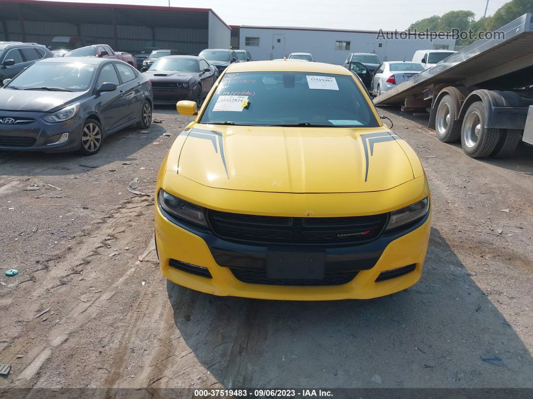 2017 Dodge Charger Sxt Yellow vin: 2C3CDXJG7HH596354