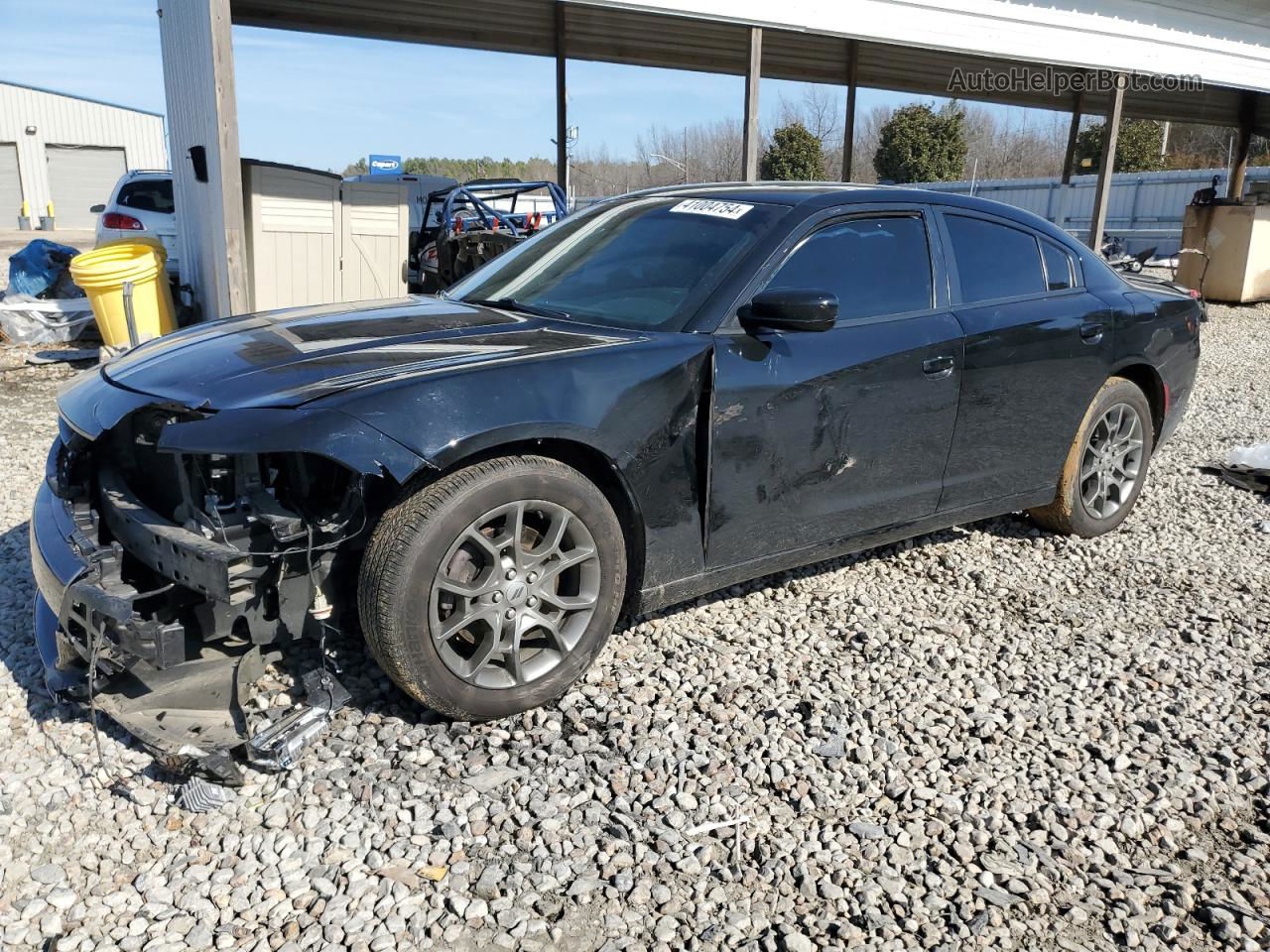 2017 Dodge Charger Sxt Black vin: 2C3CDXJG7HH645150