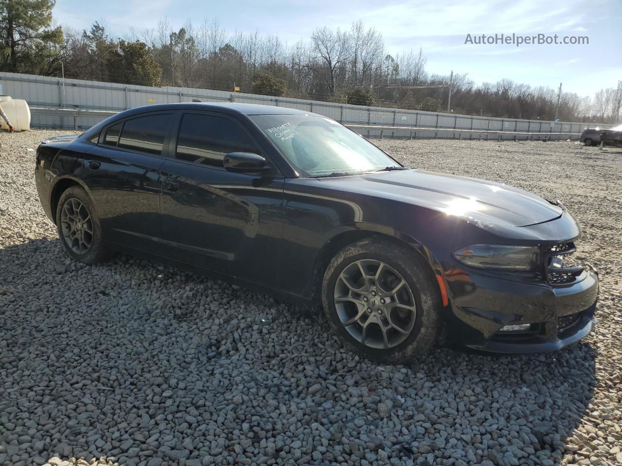 2017 Dodge Charger Sxt Black vin: 2C3CDXJG7HH645150