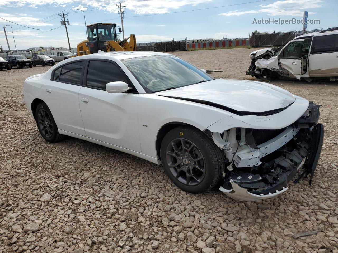 2018 Dodge Charger Gt Белый vin: 2C3CDXJG7JH159041