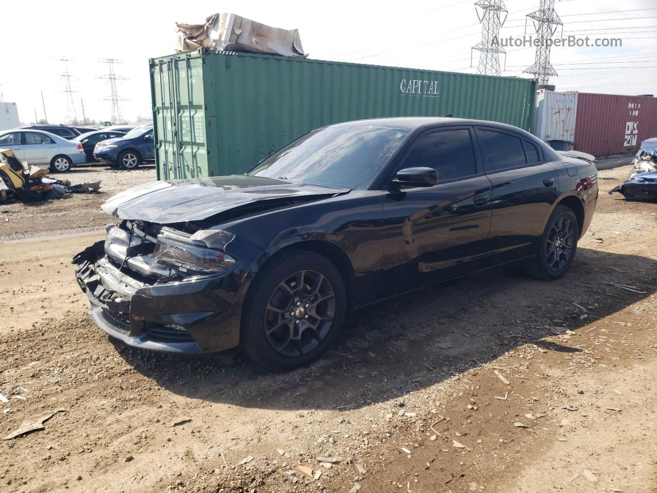 2018 Dodge Charger Gt Black vin: 2C3CDXJG7JH182254