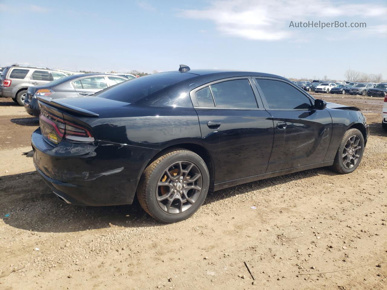 2018 Dodge Charger Gt Черный vin: 2C3CDXJG7JH182254