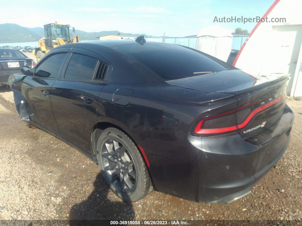 2018 Dodge Charger Gt Awd Black vin: 2C3CDXJG7JH194548