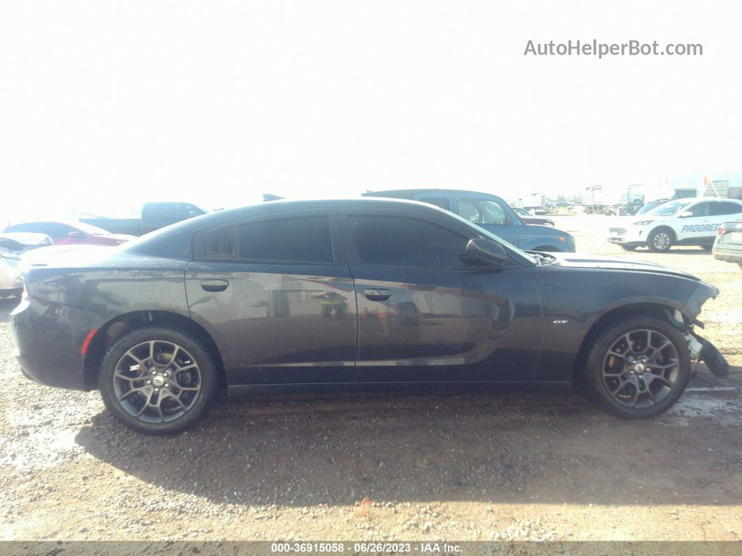 2018 Dodge Charger Gt Awd Black vin: 2C3CDXJG7JH194548