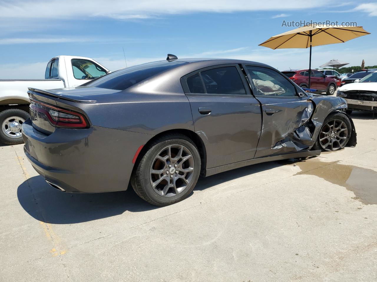 2018 Dodge Charger Gt Gray vin: 2C3CDXJG7JH292852