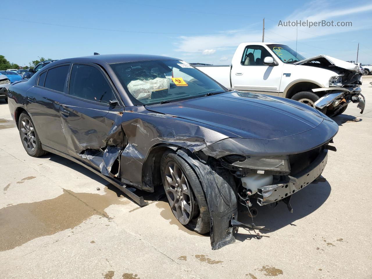 2018 Dodge Charger Gt Gray vin: 2C3CDXJG7JH292852