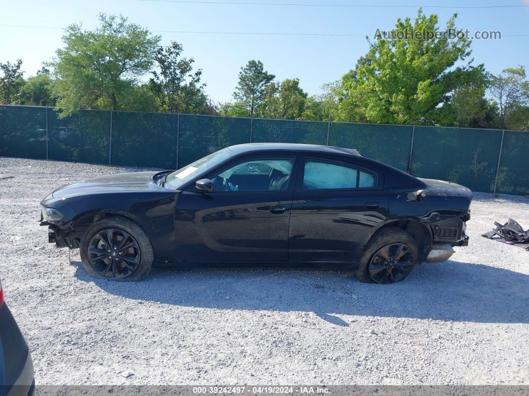 2021 Dodge Charger Sxt Awd Black vin: 2C3CDXJG7MH606259