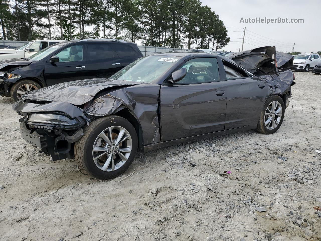 2021 Dodge Charger Sxt Gray vin: 2C3CDXJG7MH683035